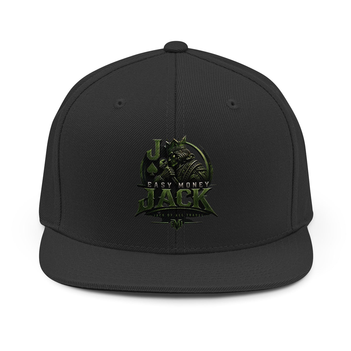 Snapback Hat — 'Easy Money Jack' Green Dragon Logo Cap