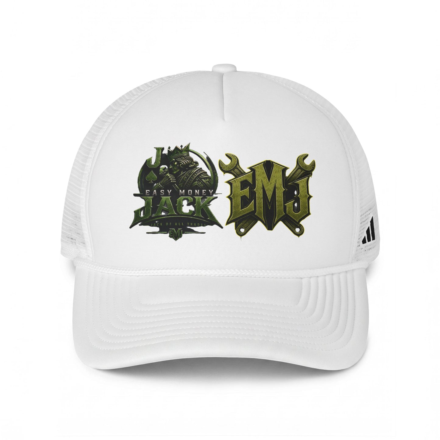 Trucker Cap — Vintage Green 'Jack' & 'EMJ' Badge Logo