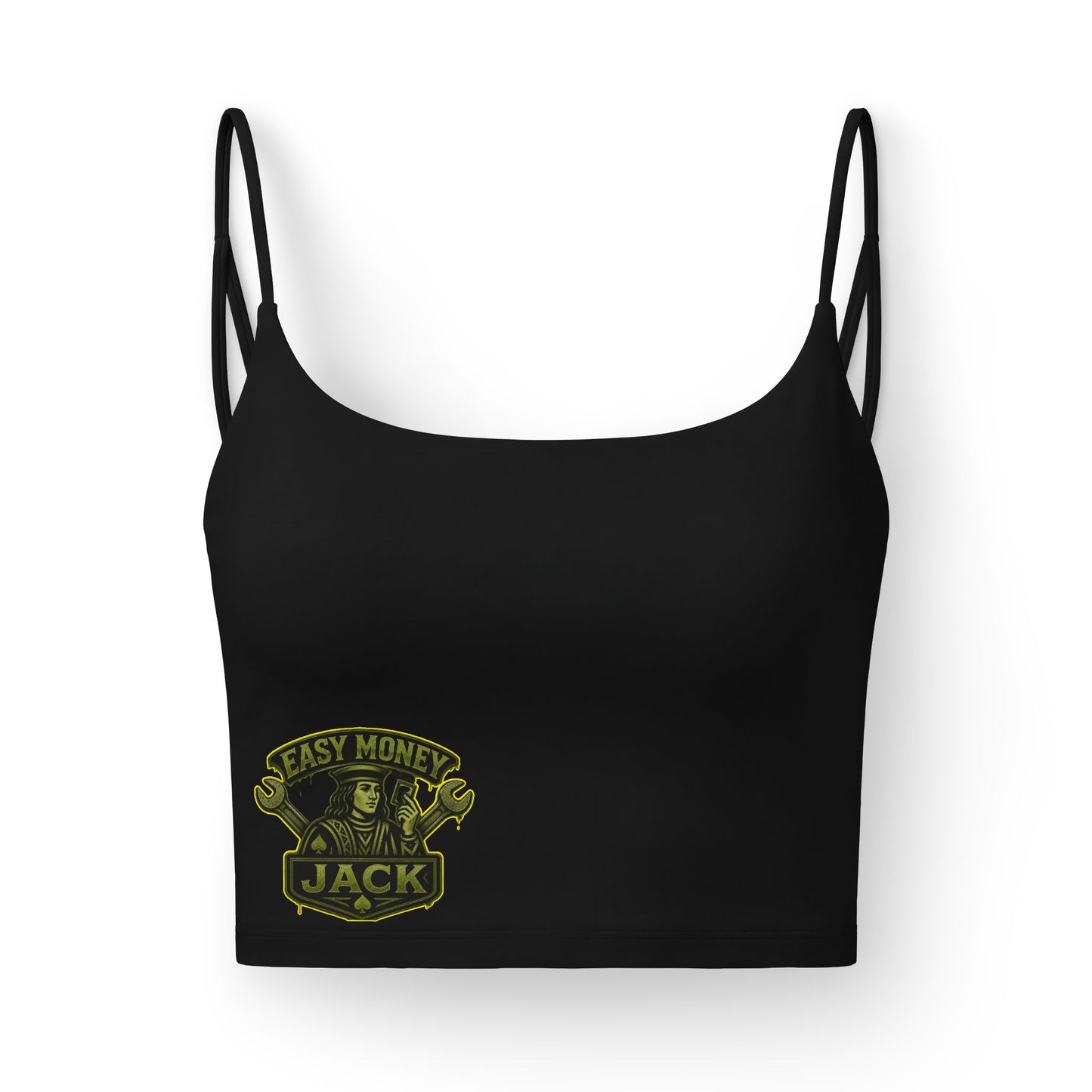 Easy Money Jack Graphic Luxe Bra — Women's Cropped Strappy Bralette
