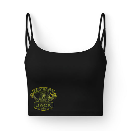 Easy Money Jack Graphic Luxe Bra — Women's Cropped Strappy Bralette
